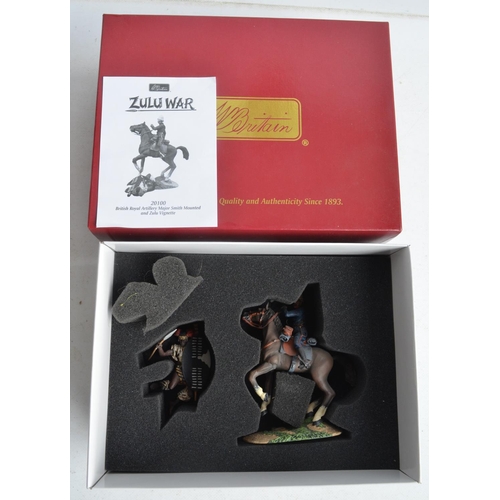 1374 - Four boxed limited edition painted metal soldier figure sets from W Britain's Zulu War series to inc... 