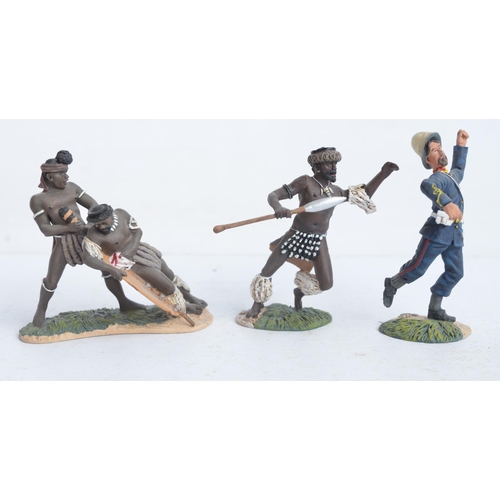 1374 - Four boxed limited edition painted metal soldier figure sets from W Britain's Zulu War series to inc... 