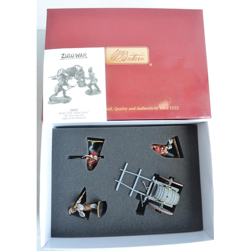 1375 - Nine boxed painted metal soldier figures and figure sets from W Britain's Zulu War series to include... 