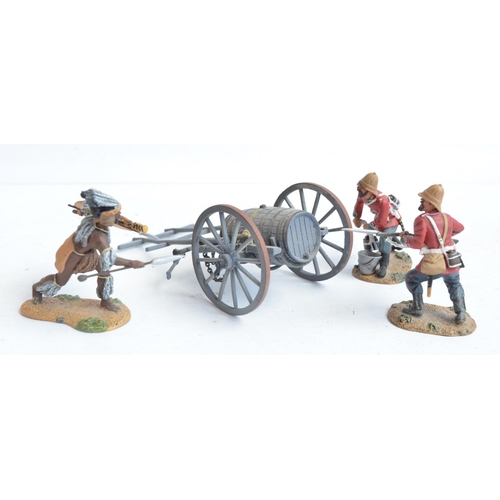 1375 - Nine boxed painted metal soldier figures and figure sets from W Britain's Zulu War series to include... 