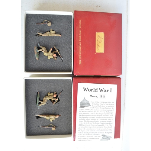 1377 - Collection of W Britain's World War I series painted 54mm metal British Army figures and figure sets... 