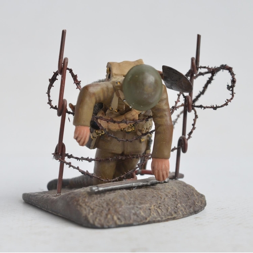 1377 - Collection of W Britain's World War I series painted 54mm metal British Army figures and figure sets... 