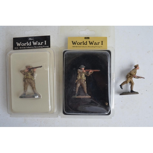 1377 - Collection of W Britain's World War I series painted 54mm metal British Army figures and figure sets... 