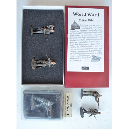 1378 - Collection of W Britain's World War I series 54mm painted metal German Army figures and figure sets ... 