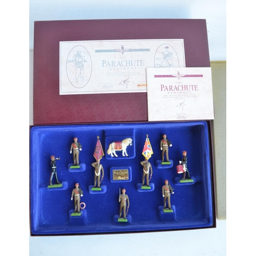 1382 - Two limited edition multi-figure boxed 54mm (1/32) painted metal British Army soldier model sets fro... 