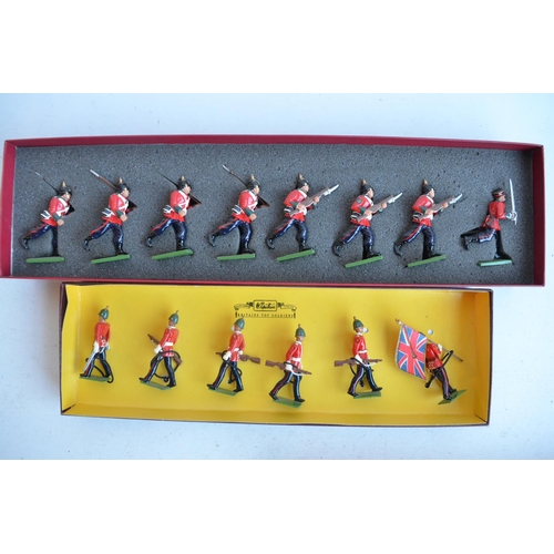 1383 - Collection of W Britain's painted metal British Army figures and figure sets to include 00131 Durham... 