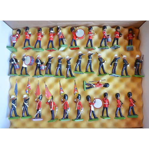 1384 - Collection of mostly unboxed 54mm painted metal soldier figures from W Britain's to include 14x indi... 