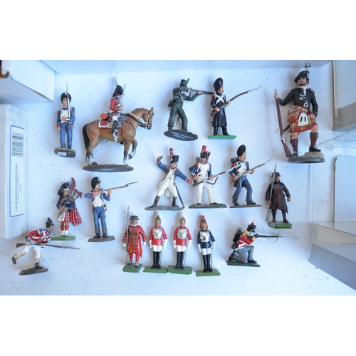 1384 - Collection of mostly unboxed 54mm painted metal soldier figures from W Britain's to include 14x indi... 