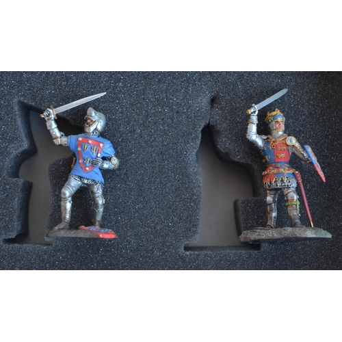 1385 - Five boxed historical painted metal figure sets from W Britain's to include 41135 Arthur Pulling Swo... 