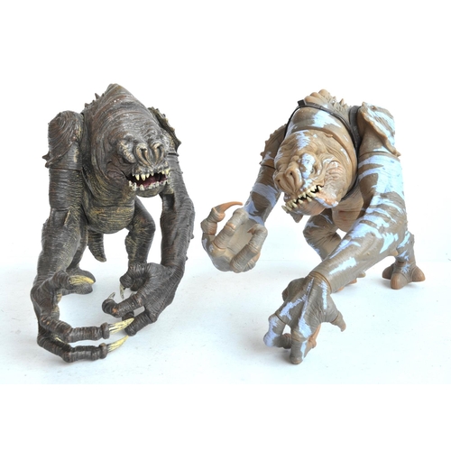 1392 - Two large Rancor monster action figures from Hasbro, both dated 2008, no boxes