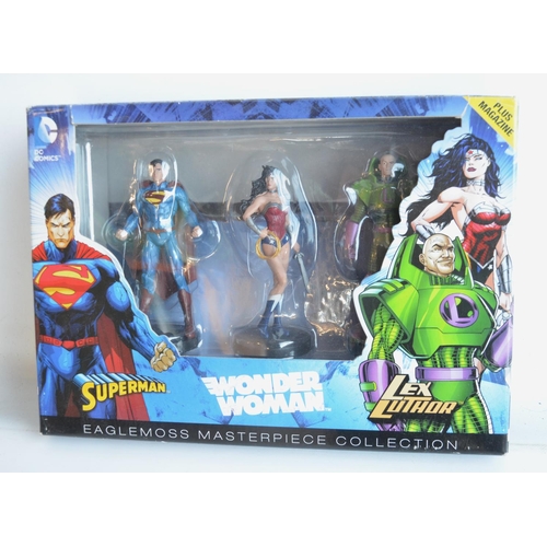 1393 - Eaglemoss Masterpiece Collection Justice League Series 1 limited edition 3 statue figure set featuri... 