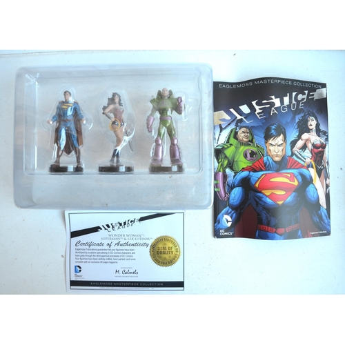 1393 - Eaglemoss Masterpiece Collection Justice League Series 1 limited edition 3 statue figure set featuri... 