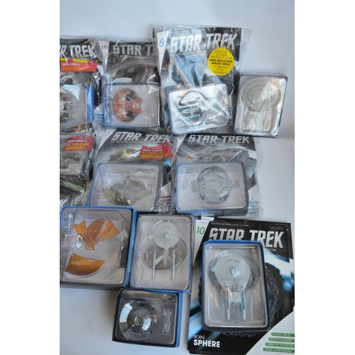 1395 - Collection of Eaglemoss Star Trek Official Starships Collection models and magazines including 13x b... 