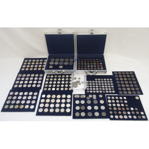 801 - 2 Aluminium cases cont. a collection of c20th British coins to inc. 23 commemorative £2s, 36 commemo... 