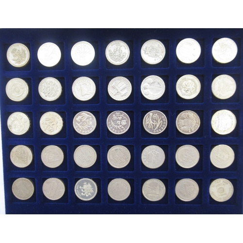 801 - 2 Aluminium cases cont. a collection of c20th British coins to inc. 23 commemorative £2s, 36 commemo... 