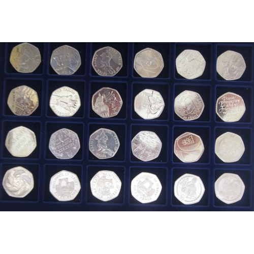 801 - 2 Aluminium cases cont. a collection of c20th British coins to inc. 23 commemorative £2s, 36 commemo... 