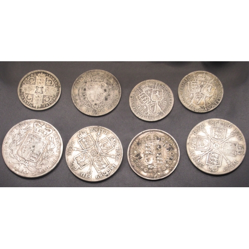 702 - Collection of Queen Victoria silver content coins to inc. Shillings, Florins, 3 pences, etc. (gross ... 