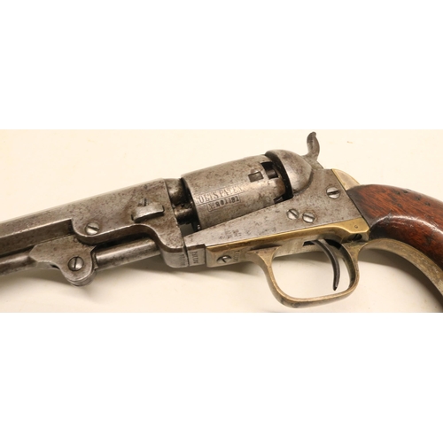 41 - A Colt 1849 Model Pocket Percussion Revolver, 3.5