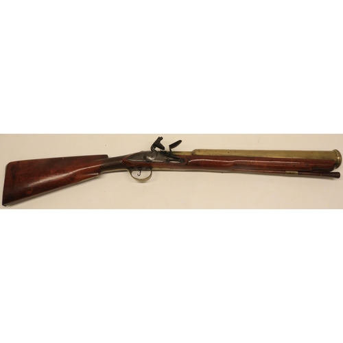 49 - Late 18th century Naval flintlock blunderbuss / grenade launcher, 20