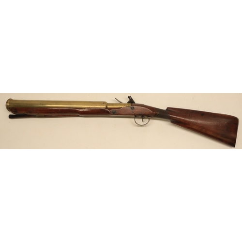 49 - Late 18th century Naval flintlock blunderbuss / grenade launcher, 20