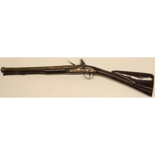 50 - Late 18th century flintlock blunderbuss, 17.5