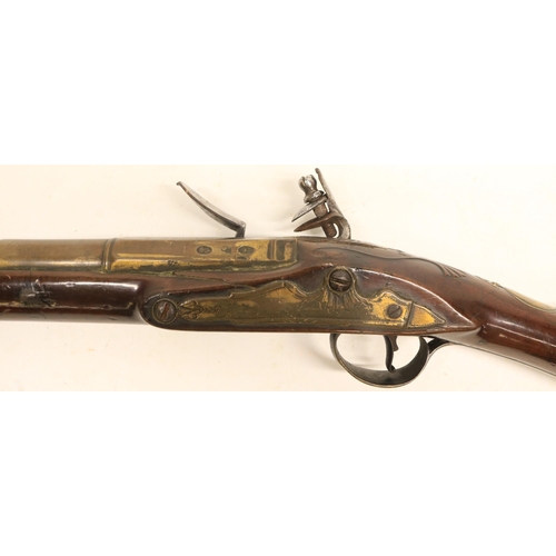 50 - Late 18th century flintlock blunderbuss, 17.5