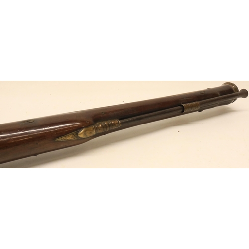 50 - Late 18th century flintlock blunderbuss, 17.5