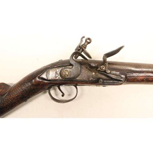 55 - Turkish flintlock blunderbuss, 11 3/4