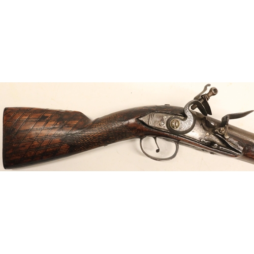 55 - Turkish flintlock blunderbuss, 11 3/4