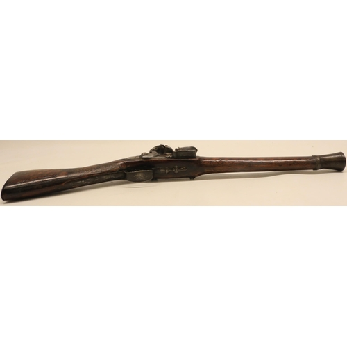 55 - Turkish flintlock blunderbuss, 11 3/4