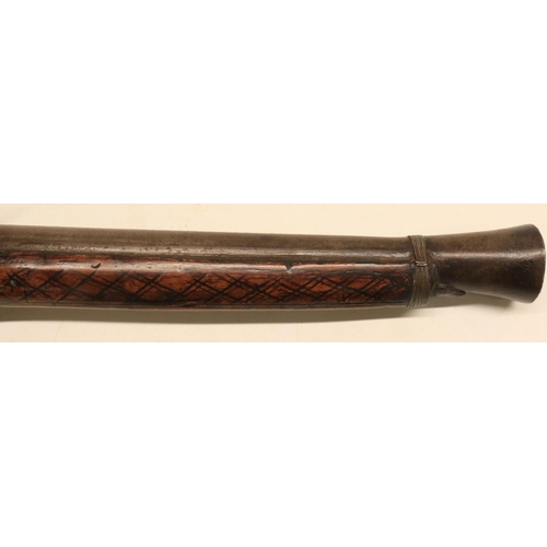 55 - Turkish flintlock blunderbuss, 11 3/4