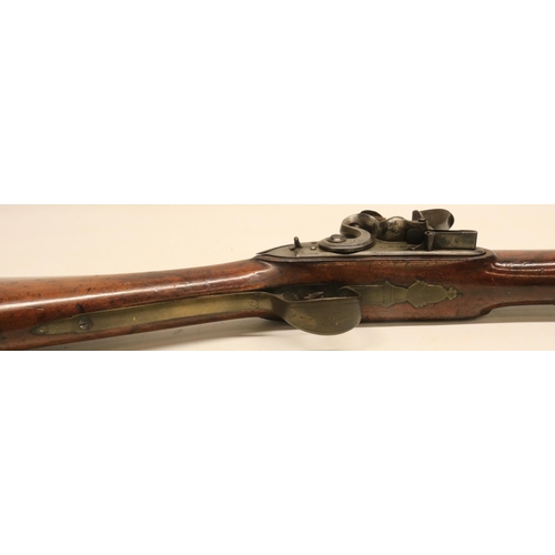 56 - Sprung bayonet flintlock blunderbuss by H. W. Mortimer, 14