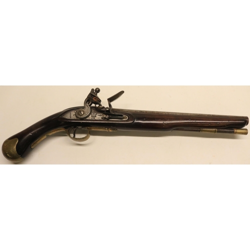 75 - Tower long sea service flintlock pistol, 12