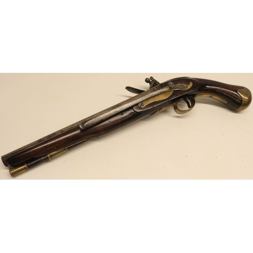 75 - Tower long sea service flintlock pistol, 12