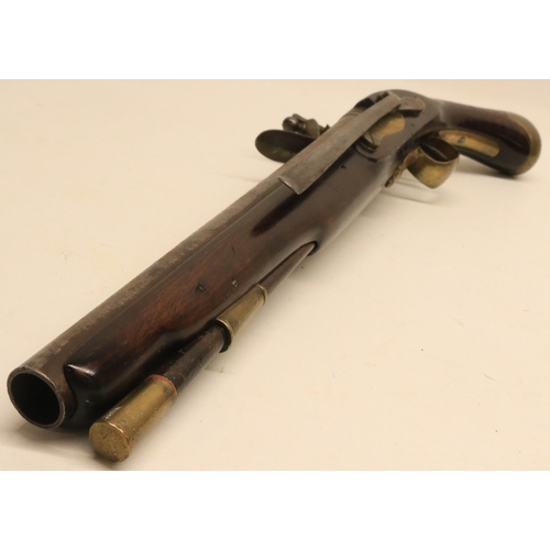 75 - Tower long sea service flintlock pistol, 12