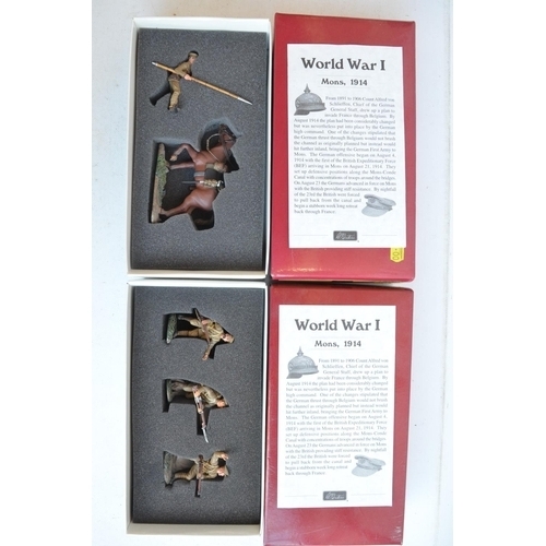 1377 - Collection of W Britain's World War I series painted 54mm metal British Army figures and figure sets... 