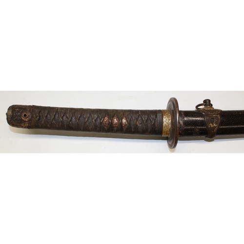 213 - Circa mid 20th century Japanese Naval Katana sword, 26 1/4