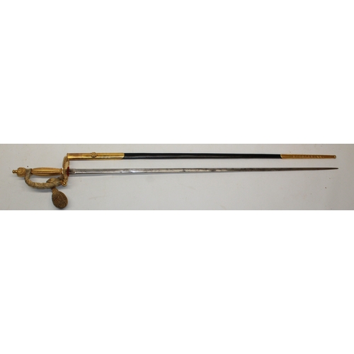 241 - British 20th century Court sword, 31.5