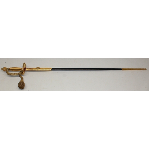 241 - British 20th century Court sword, 31.5