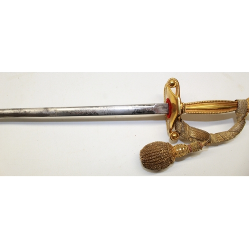 241 - British 20th century Court sword, 31.5