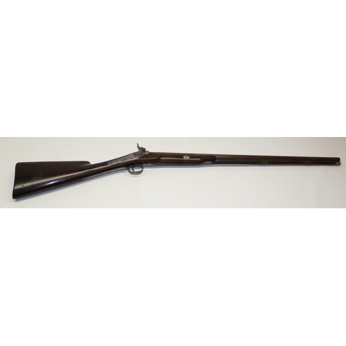 53 - 19th century percussion 12 bore sporting gun by E Walker, 32