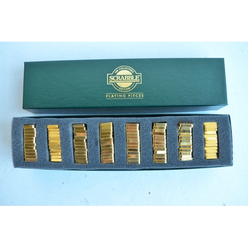 1398 - Franklin Mint Collector's edition Scrabble game with 22 carat gold plated details and playing pieces... 