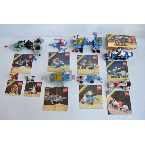 1408 - Ten vintage Lego Space sets circa late 1970's-80's including 1 boxed example to include sets 886, 91... 