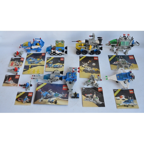 1409 - Ten vintage Lego Space sets circa late 1970's-80's to include sets 885, 889, 891, 6805, 6890, 6892, ... 