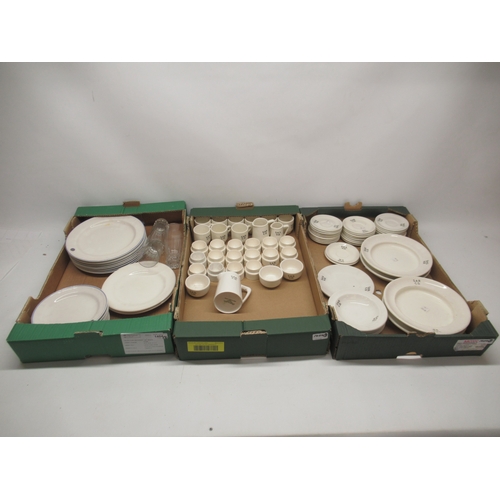 945 - Continental China for South African Railways S.A.R.C.D. S.A.S.V.D. tableware comprising soup bowls, ... 