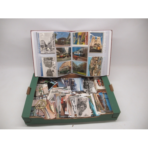 972 - Album of 20th Century printed colour, real photographic postcards mostly postally used, topographica... 