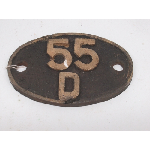 977 - Cast iron shed plate 55D, Royston, W18.5cm