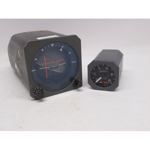 989 - Sperry Rand aircraft Horizon Flight Director Indicator model no. HZ-4, serial no. 8115082, D10.4cm a... 