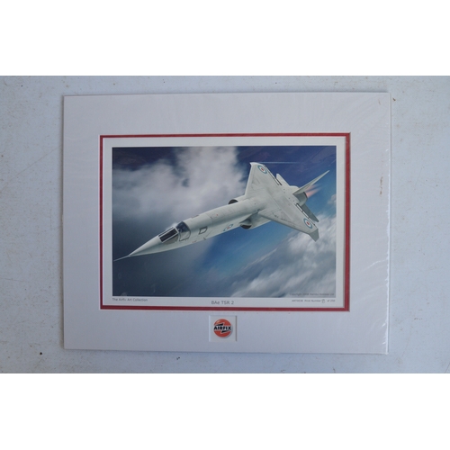 992 - Collection of military aircraft prints to include extensively signed Squadron Prints, Tornado's, F-1... 