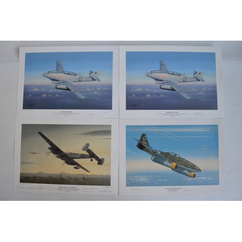 994 - Collection of military aircraft prints including limited editions, many signed in pencil by respecti... 